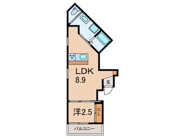 ブロンテ北在家EASTの物件間取画像